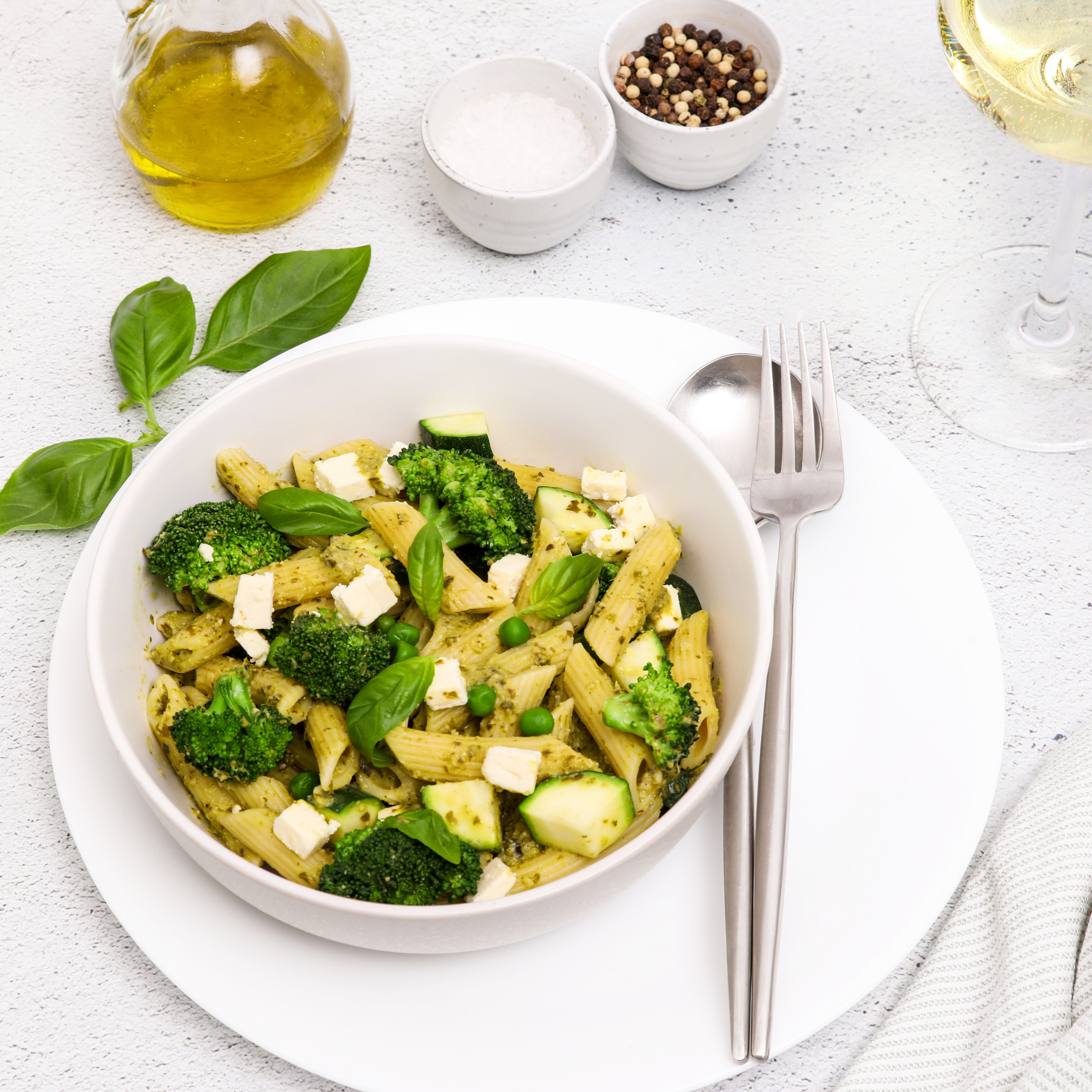 Veggie Pesto Pasta